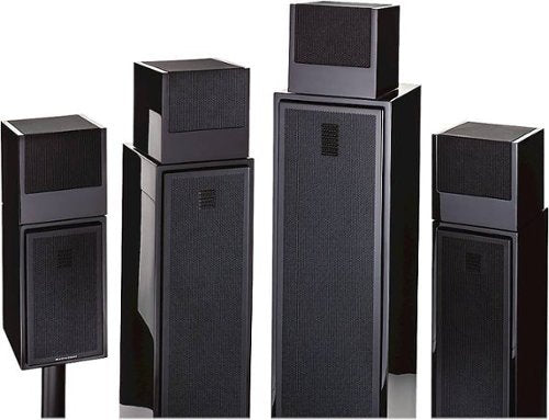 MartinLogan - Motion 5-1/4" Passive 2-Way Height Channel Speakers (Pair) - High Gloss Black_0