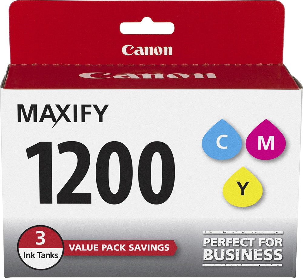 Canon - PGI-1200 3-Pack Ink Cartridges - Cyan/Magenta/Yellow_1