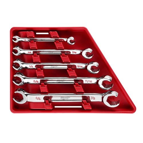 5pc SAE Double End Flare Nut Wrench Set_0