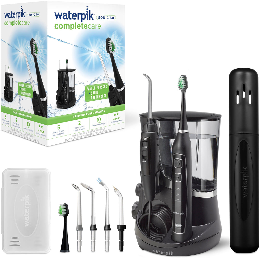 Waterpik - Complete Care 5.0 Water Flosser and Triple Sonic Toothbrush - Black_2