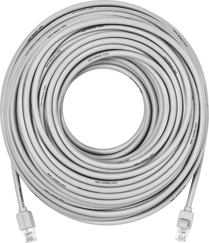 Insignia™ - 100' Cat-6 Ethernet Cable - Gray_1