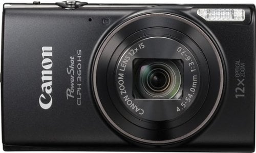 Canon - PowerShot ELPH 360 20.2-Megapixel Digital Camera - Black_0