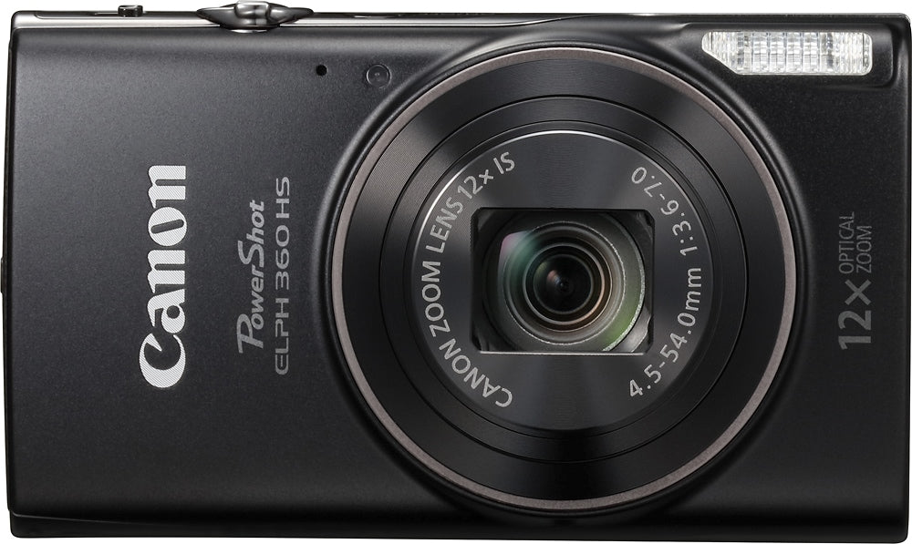 Canon - PowerShot ELPH 360 20.2-Megapixel Digital Camera - Black_1