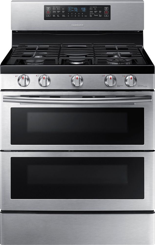 Samsung - Flex Duo™ 5.8 Cu. Ft. Self-Cleaning Freestanding Gas Convection Range - Stainless steel_1