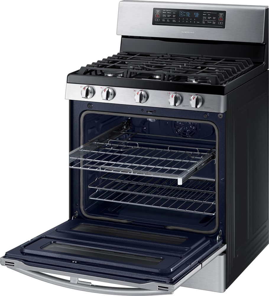 Samsung - Flex Duo™ 5.8 Cu. Ft. Self-Cleaning Freestanding Gas Convection Range - Stainless steel_6