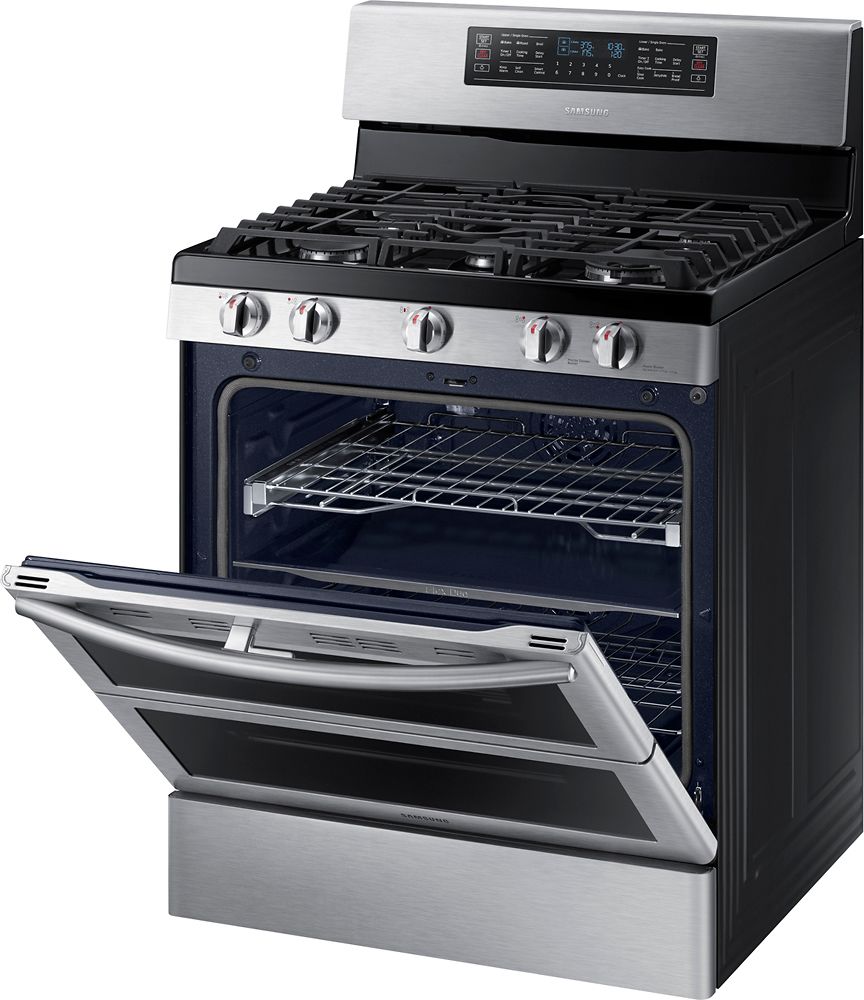 Samsung - Flex Duo™ 5.8 Cu. Ft. Self-Cleaning Freestanding Gas Convection Range - Stainless steel_7