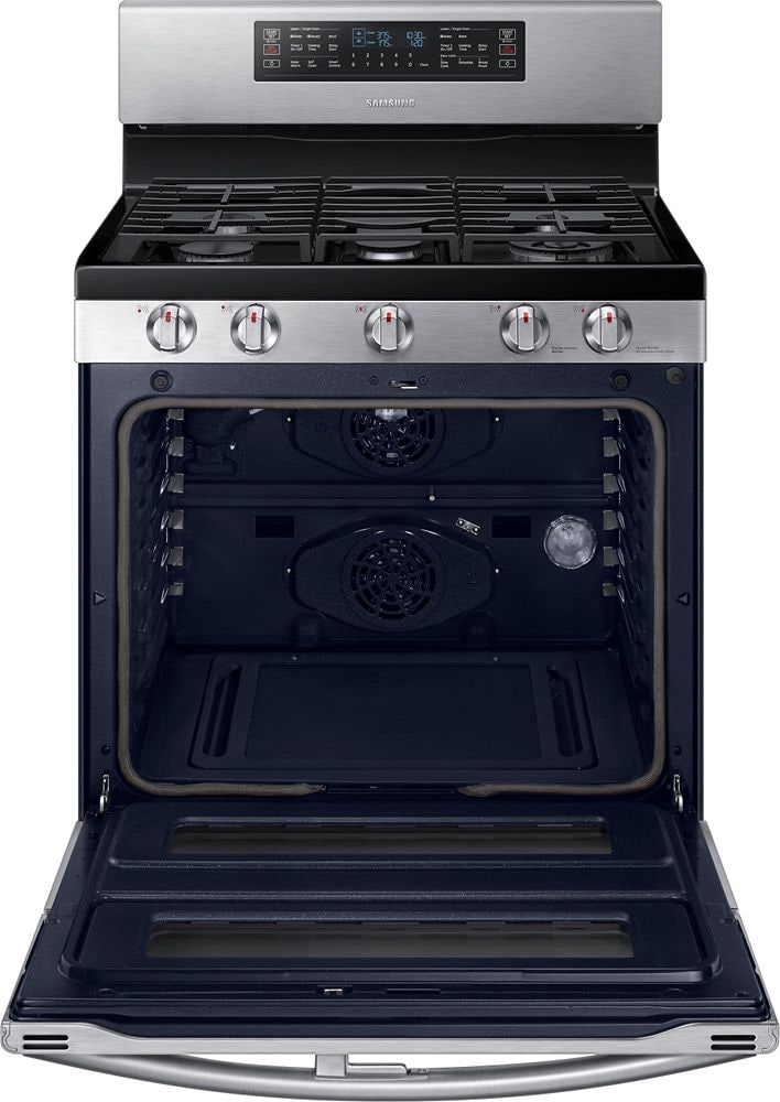 Samsung - Flex Duo™ 5.8 Cu. Ft. Self-Cleaning Freestanding Gas Convection Range - Stainless steel_3
