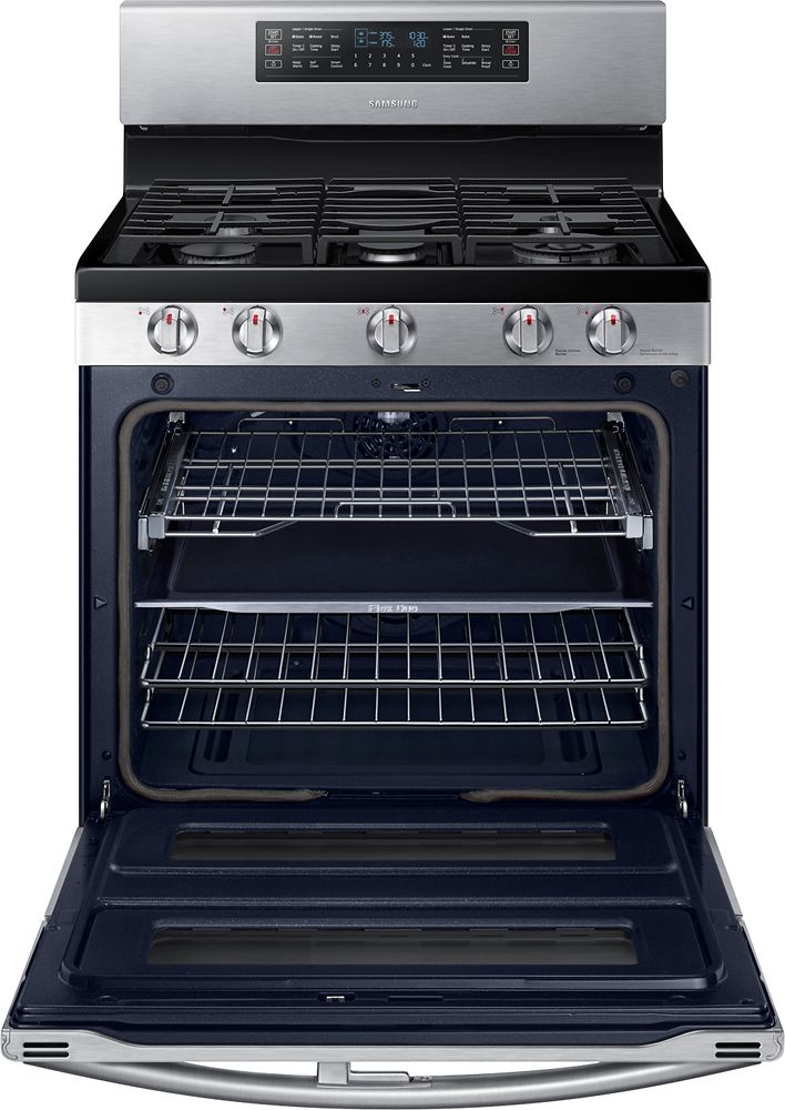 Samsung - Flex Duo™ 5.8 Cu. Ft. Self-Cleaning Freestanding Gas Convection Range - Stainless steel_11