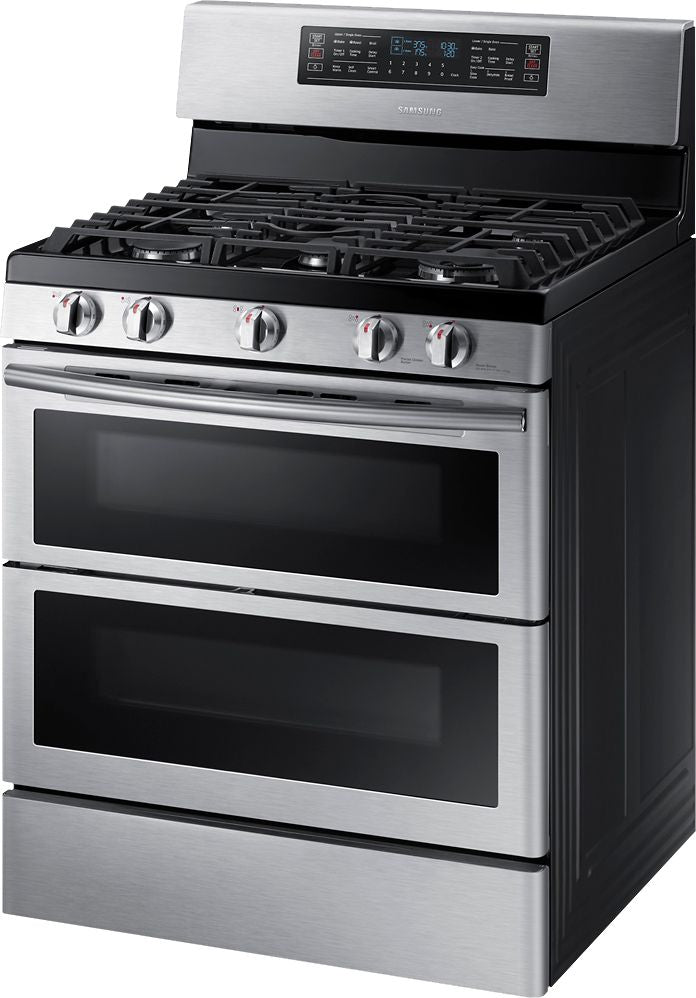 Samsung - Flex Duo™ 5.8 Cu. Ft. Self-Cleaning Freestanding Gas Convection Range - Stainless steel_8