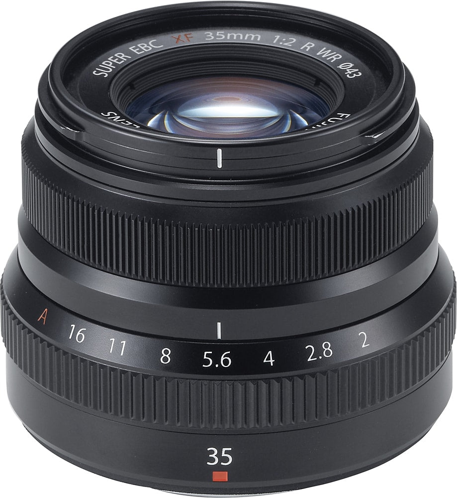 XF 35mm f/2 R WR Standard Lens for Fujifilm X-Mount System Cameras - black_1