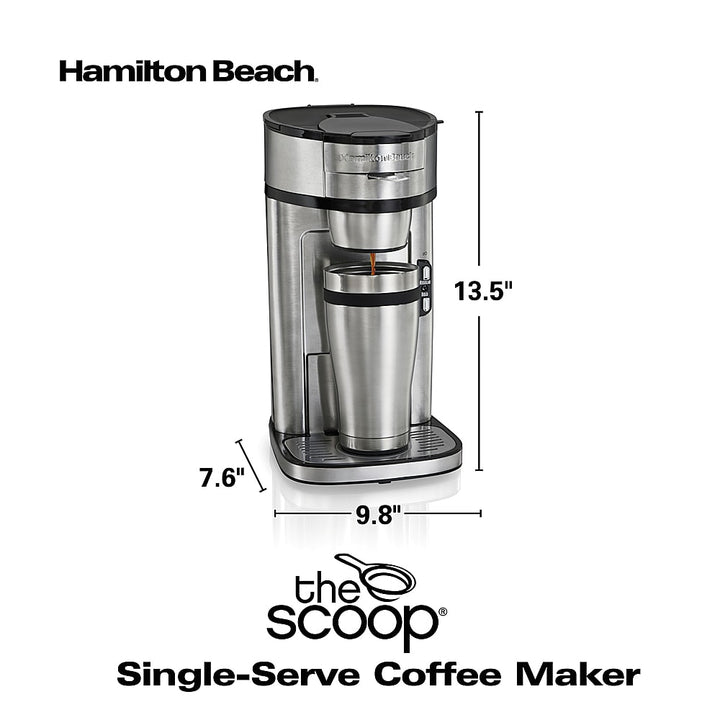 Hamilton Beach - Single Serve Coffee Maker - Stainless_9