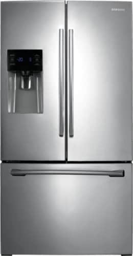 Samsung - 24.6 Cu. Ft. French Door Refrigerator with Thru-the-Door Ice and Water - Stainless steel_0