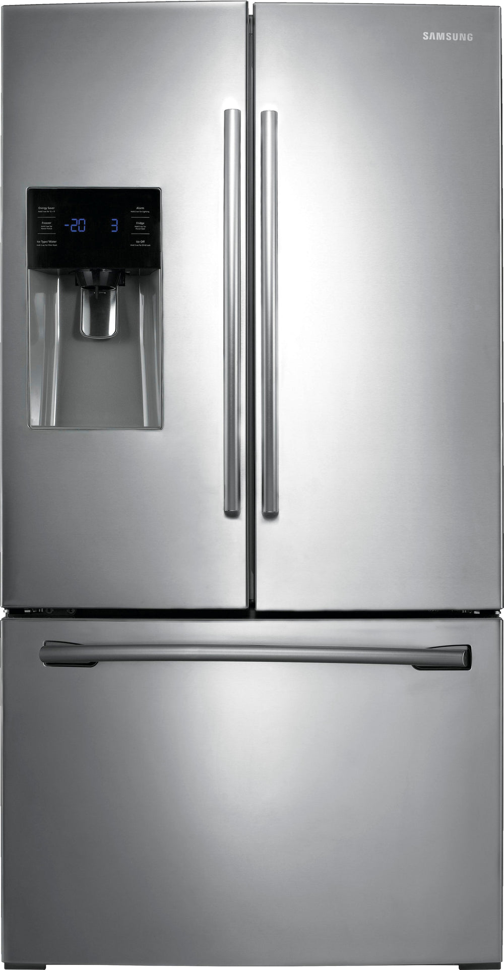 Samsung - 24.6 Cu. Ft. French Door Refrigerator with Thru-the-Door Ice and Water - Stainless steel_1