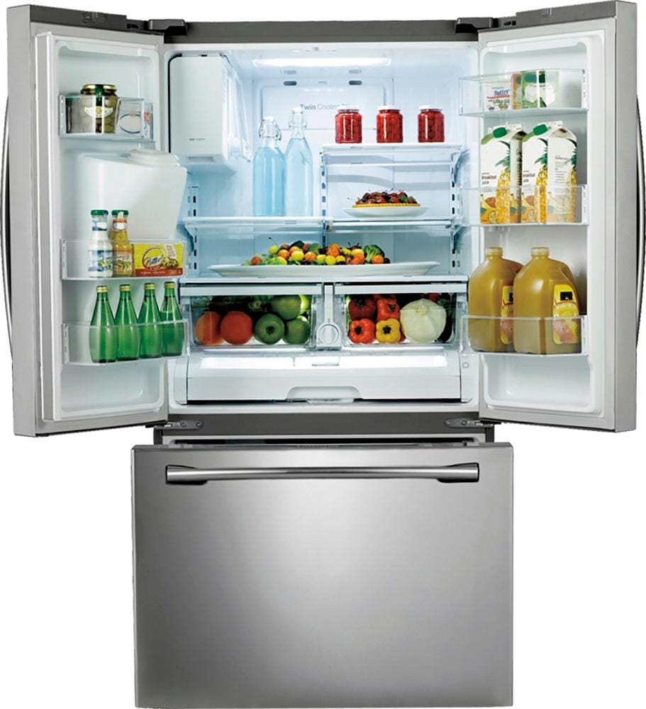 Samsung - 24.6 Cu. Ft. French Door Refrigerator with Thru-the-Door Ice and Water - Stainless steel_4
