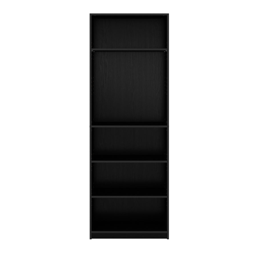 CorLiving - Teo 5-Tier Bookshelf in Black - Black Ravenwood_0