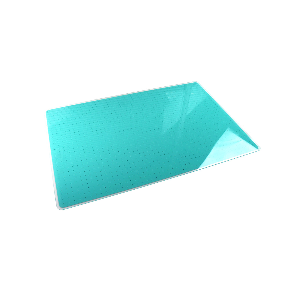 Floortex Glass Magnetic Grid Board 30" x 40" Teal - Teal_1