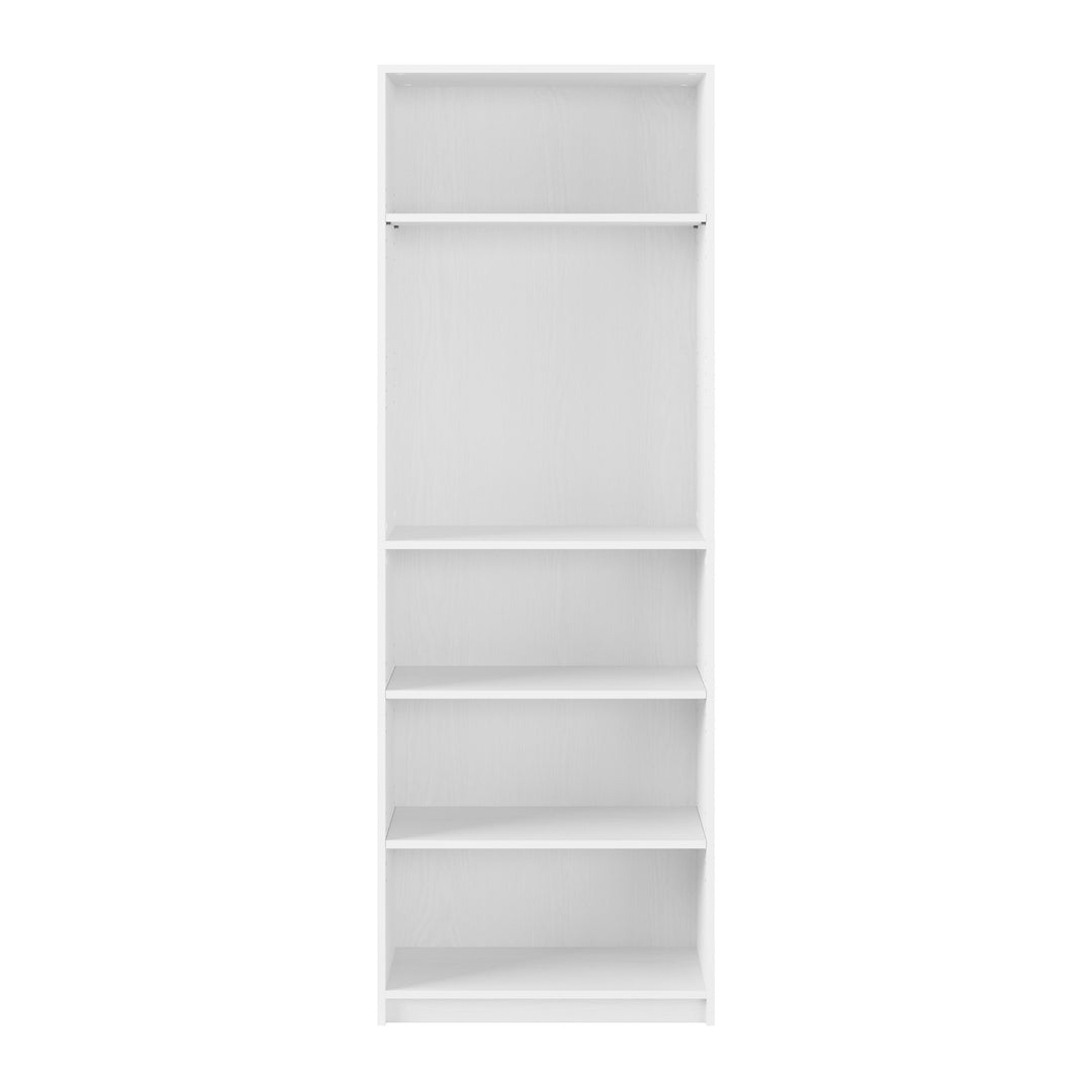 CorLiving - Teo 5-Tier Bookshelf in - White_0