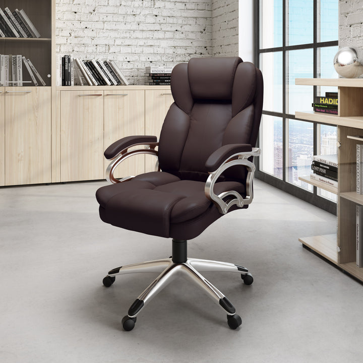 CorLiving LOF-498-O Executive Office Chair - Espresso_4