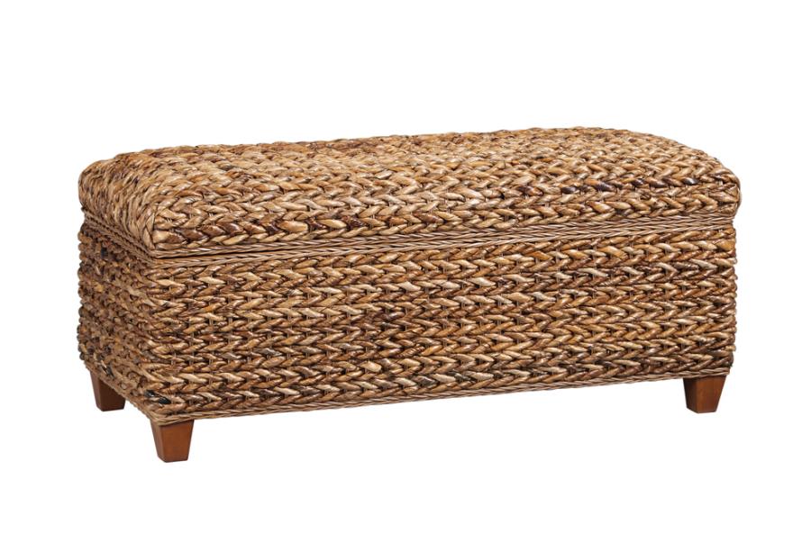 Laughton Hand-Woven Storage Trunk Amber_1