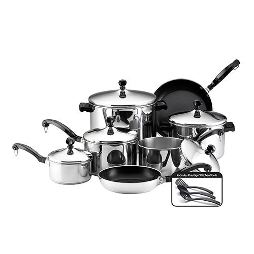 Classic Series 15pc Stainless Steel Cookware Set_0