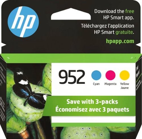 HP - 952 3-pack Standard Capacity Ink Cartridges - Cyan/Magenta/Yellow_0
