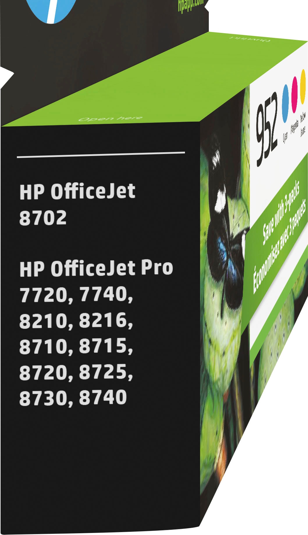 HP - 952 3-pack Standard Capacity Ink Cartridges - Cyan/Magenta/Yellow_6