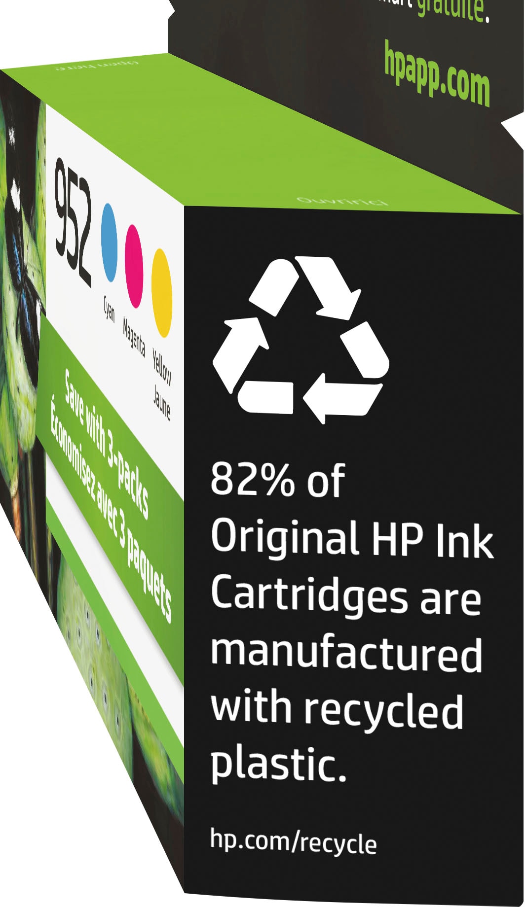 HP - 952 3-pack Standard Capacity Ink Cartridges - Cyan/Magenta/Yellow_4
