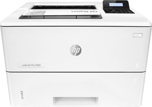 HP - LaserJet Pro M501dn Black-and-White Laser Printer - White_0