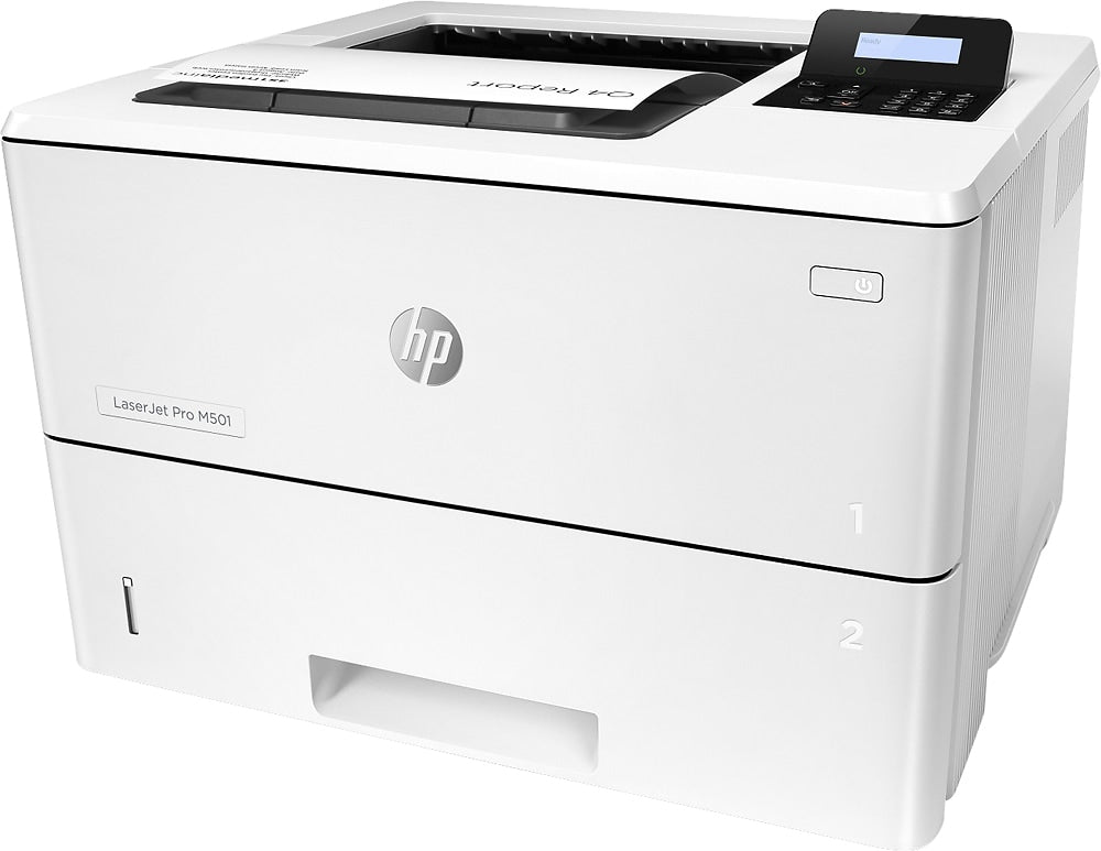 HP - LaserJet Pro M501dn Black-and-White Laser Printer - White_3