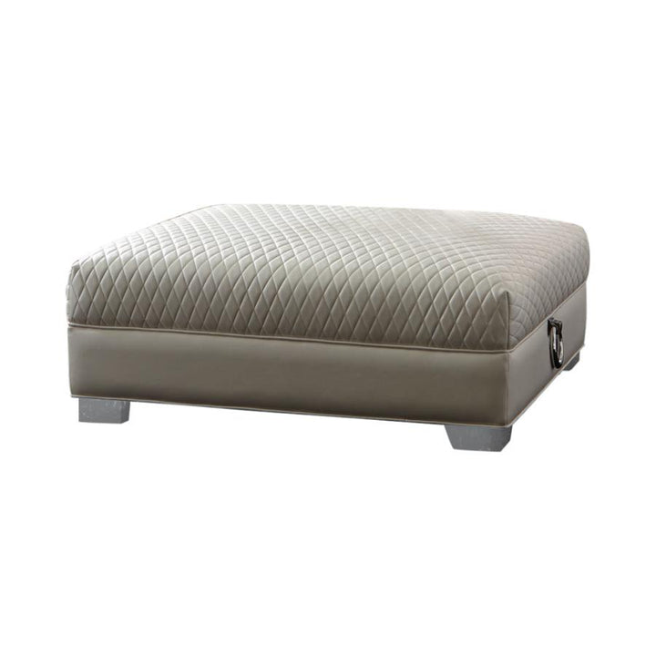 Chaviano Upholstered Ottoman Pearl White_3