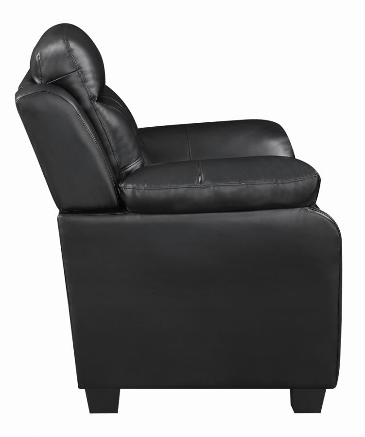 Finley Tufted Upholstered Sofa Black_6