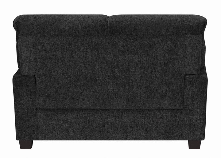 Clemintine Upholstered Loveseat with Nailhead Trim Graphite_5