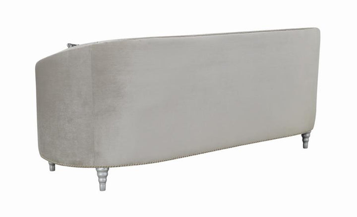 Avonlea Sloped Arm Tufted Sofa Grey_5
