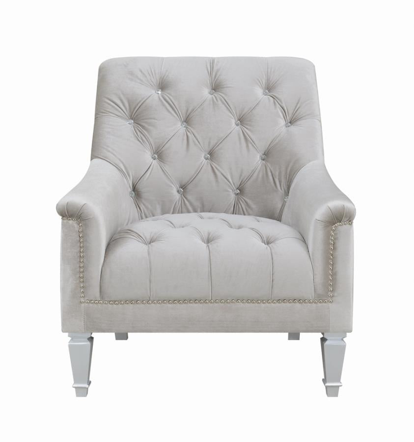 Avonlea Sloped Arm Tufted Chair Grey_2
