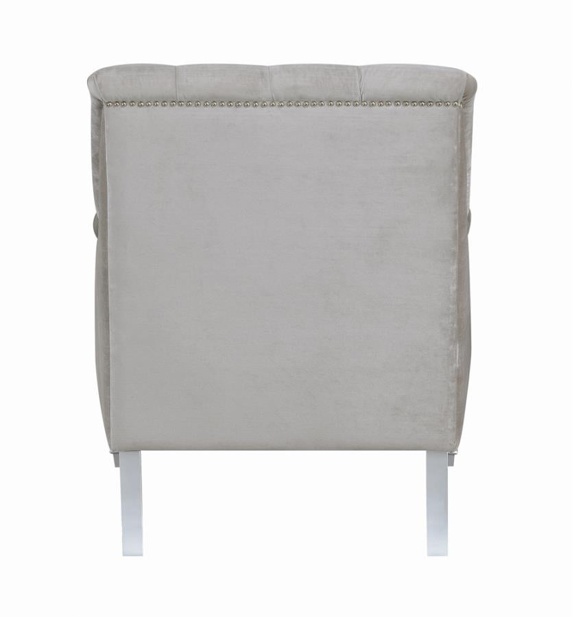 Avonlea Sloped Arm Tufted Chair Grey_3