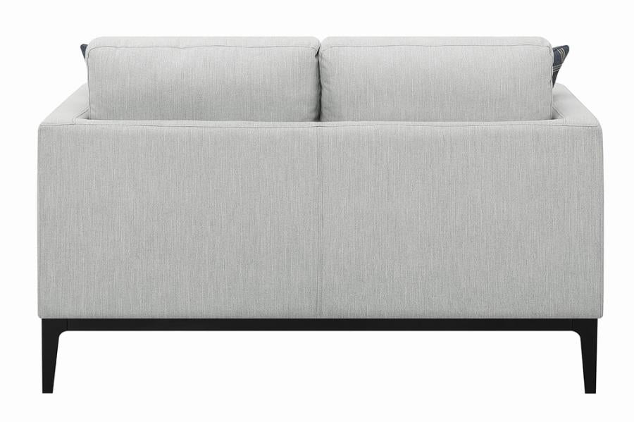 Apperson Cushioned Back Loveseat Light Grey_2