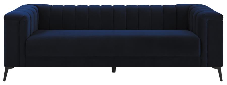 Chalet Tuxedo Arm Sofa Blue_3