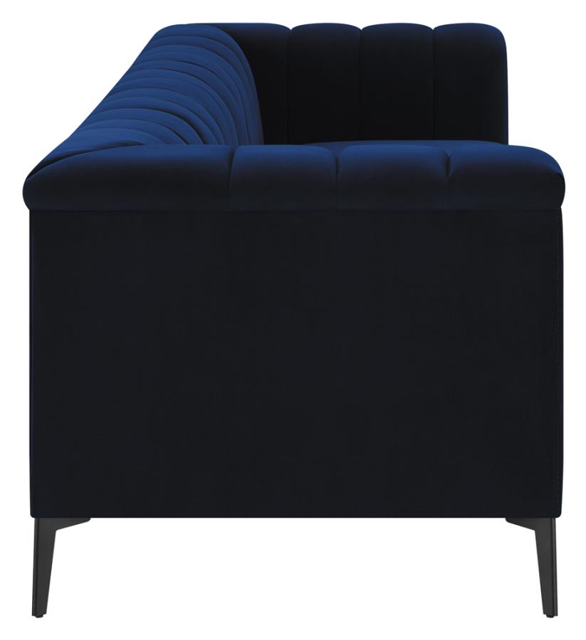 Chalet Tuxedo Arm Sofa Blue_1