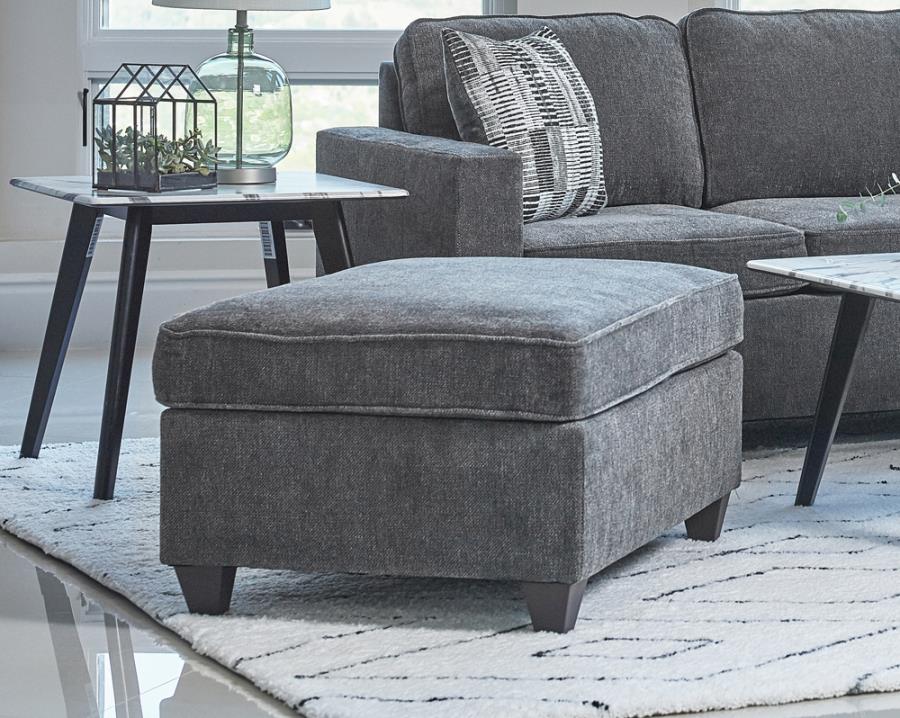 Mccord Upholstered Ottoman Dark Grey_0