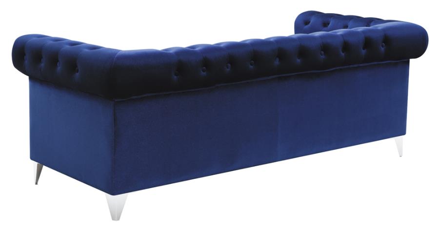 Bleker Tufted Tuxedo Arm Sofa Blue_5
