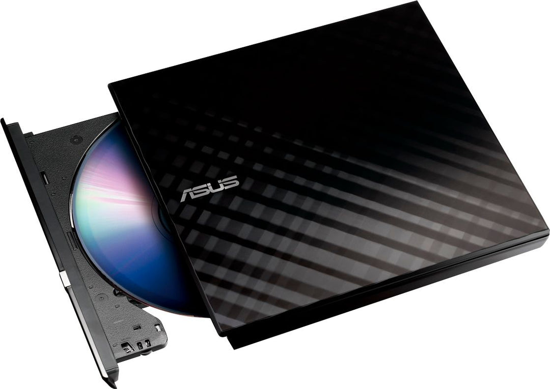 Asus - 24x Write/16x Rewrite/24x Read CD - 8x Write DVD External USB 2.0 DVD-Writer Drive - Black - Black_2
