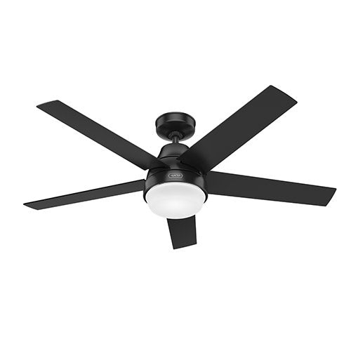 Aerodyne 52" Wifi Ceiling Fan w/ Light Kit Matte Black_0