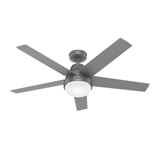 Aerodyne 52" Wifi Ceiling Fan w/ Light Kit Matte Silver_0