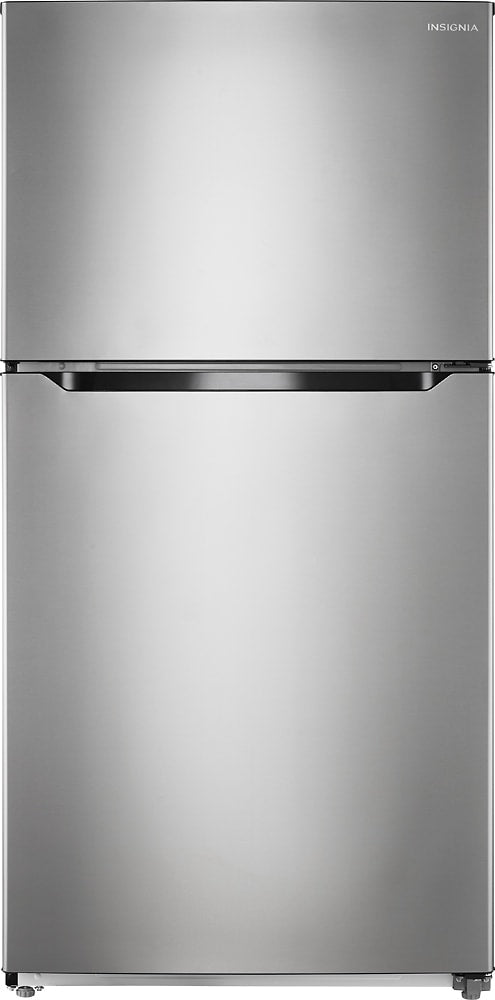 Insignia™ - 21 Cu. Ft. Top-Freezer Refrigerator - Stainless steel_0