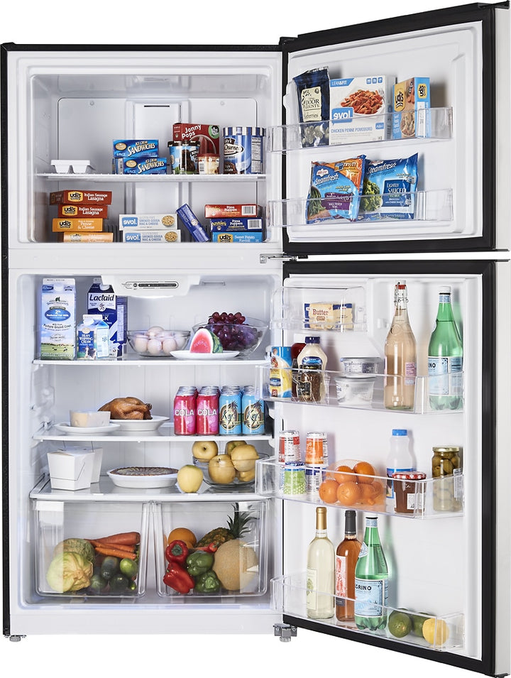 Insignia™ - 21 Cu. Ft. Top-Freezer Refrigerator - Stainless steel_3