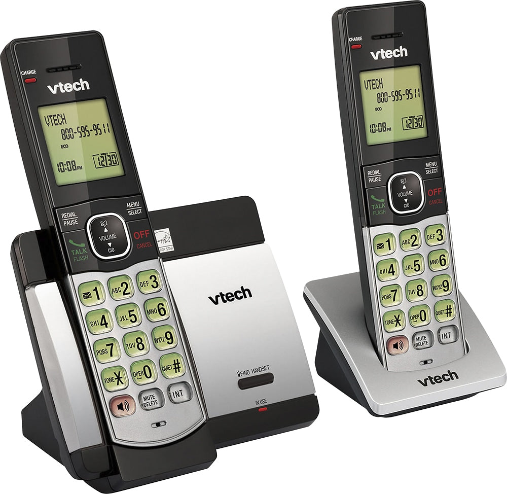 VTech - CS5119-2 DECT 6.0 Expandable Cordless Phone System - Gray/Black_0