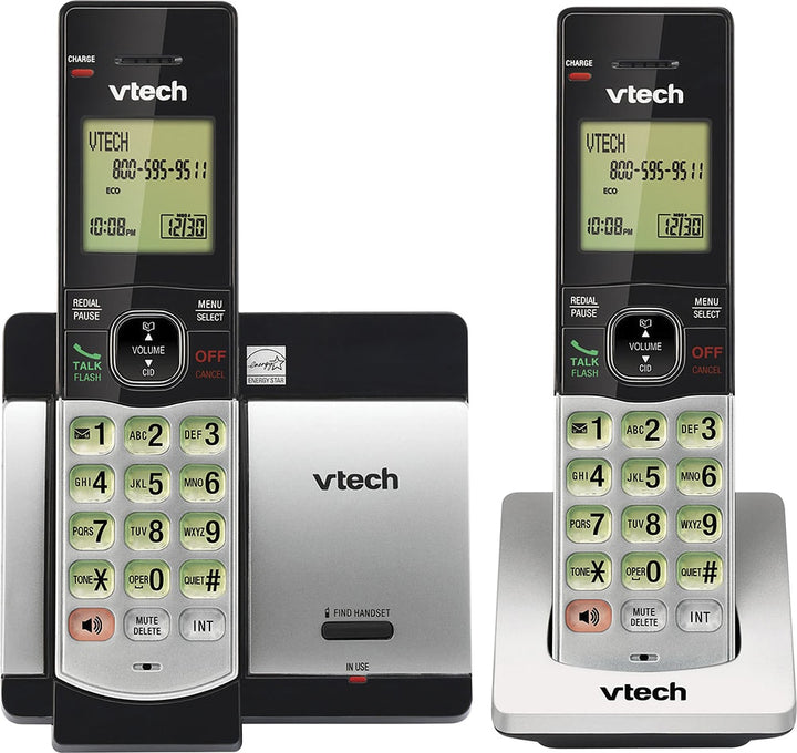 VTech - CS5119-2 DECT 6.0 Expandable Cordless Phone System - Gray/Black_2