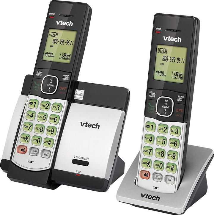 VTech - CS5119-2 DECT 6.0 Expandable Cordless Phone System - Gray/Black_1