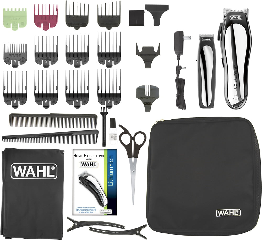 Wahl - Lithium Pro Complete Cordless Haircut Kit - Black/Silver_1