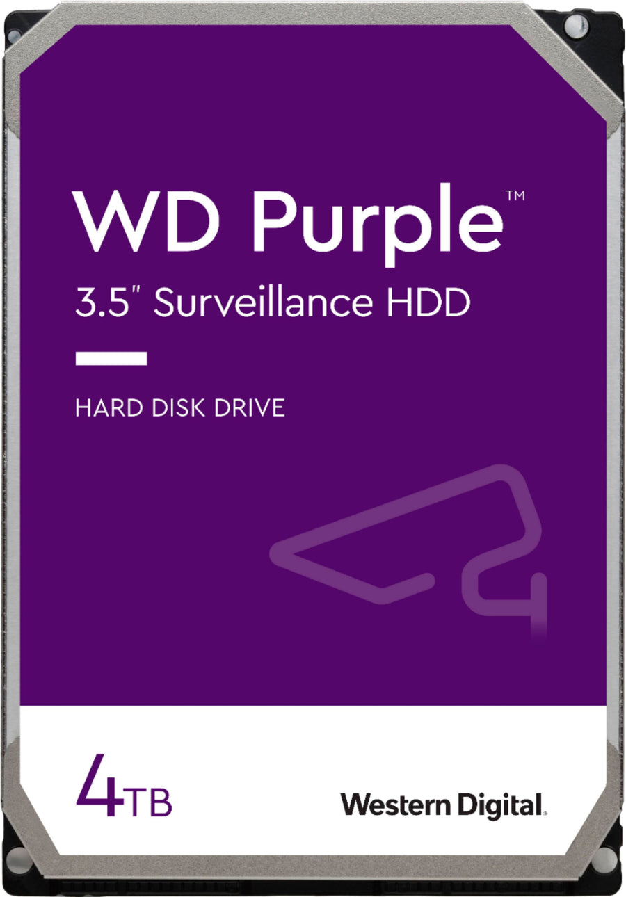 WD - Purple Surveillance 4TB Internal SATA Hard Drive for Desktops_0
